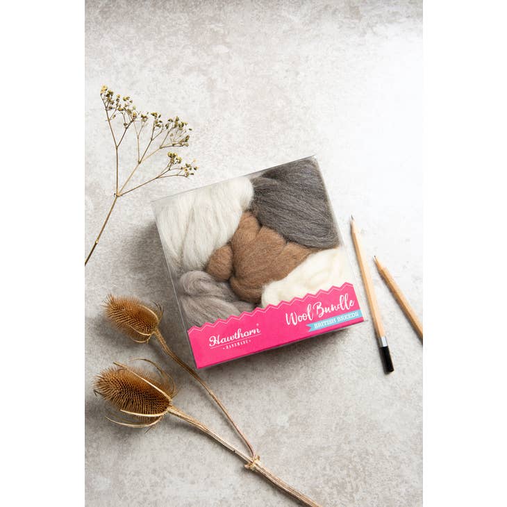 British Breeds Wool Bundle Tools Hawthorn Handmade