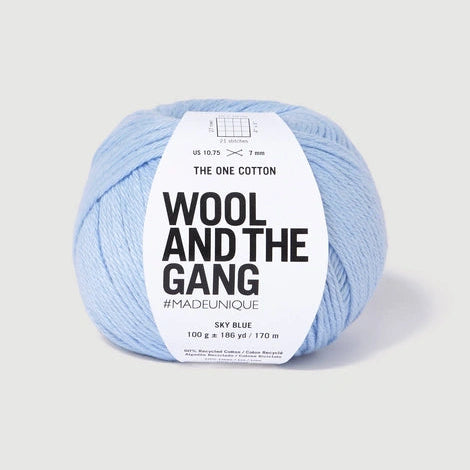 The One Cotton Yarn Wool and the Gang Sky Blue