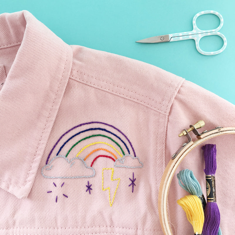 Embroidery on Denim Past Workshop Brooklyn Craft Company