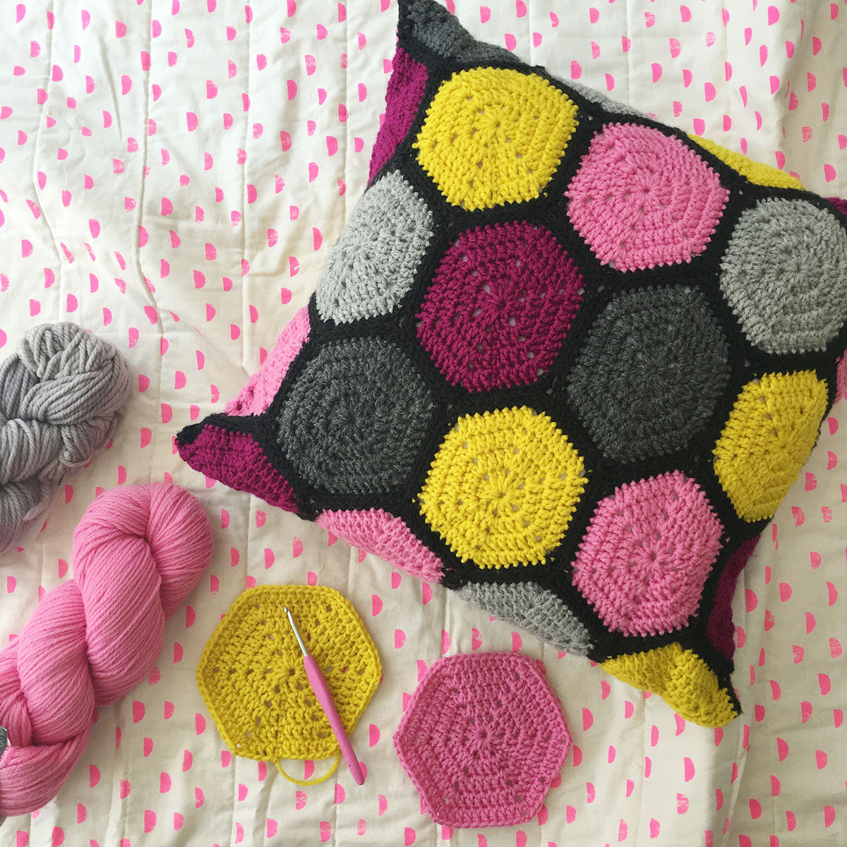 Crochet Hexagon Motifs Workshop Brooklyn Craft Company