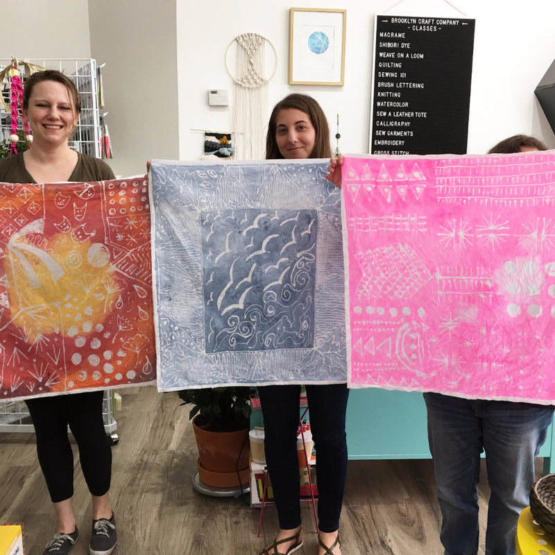 Mock Batik Workshop Past Workshop Brooklyn Craft Company