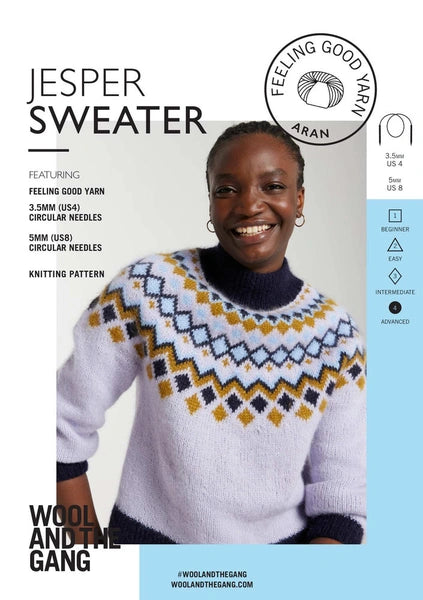 Jesper Sweater Knit Pattern Pattern Wool and the Gang