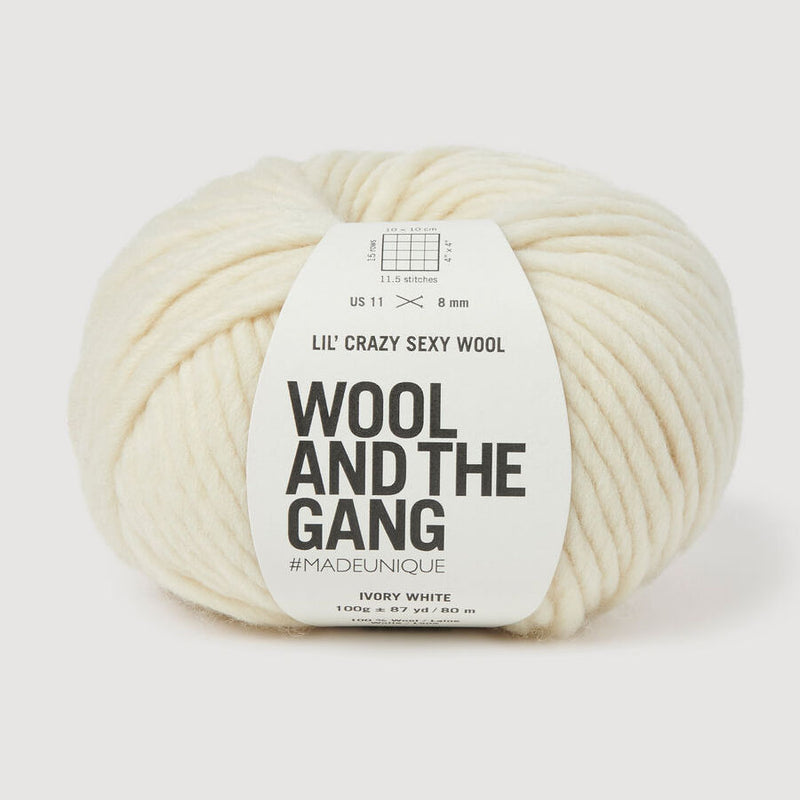 Wool and the Gang Lil' Crazy Sexy Wool Yarn Wool and the Gang Ivory White