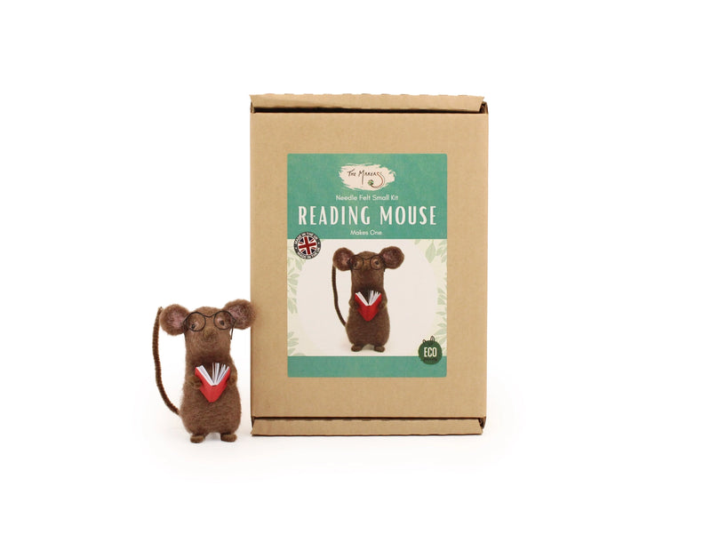 Reading Mouse Needle Felt Kit Kit The Makers