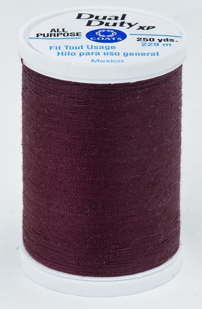 Dual Duty XP All Purpose Thread #2980 Maroon Thread Coats & Clark
