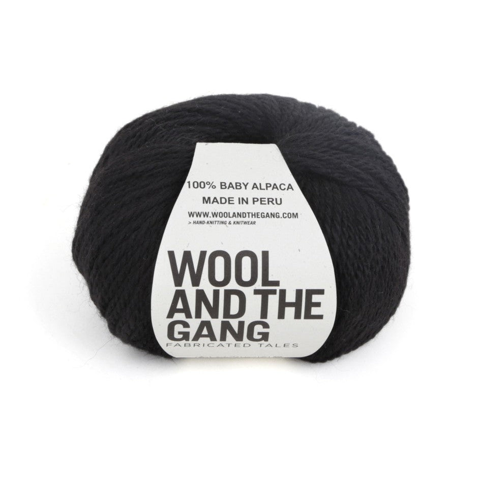 Wool and the Gang Sugar Baby Alpaca Yarn Wool and the Gang Space Black