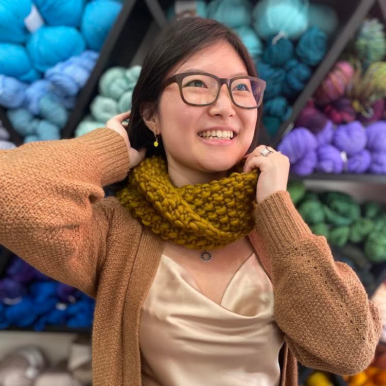 Knitting 102 - Chunky Seed Stitch Cowl Workshop Brooklyn Craft Company