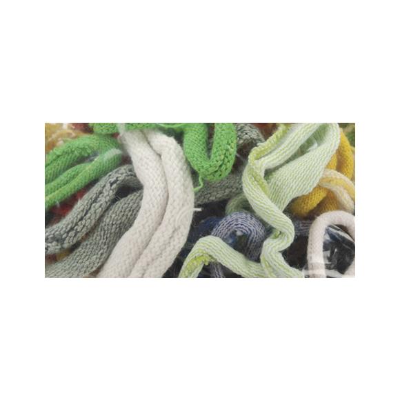 Close up of some variegated cotton loops