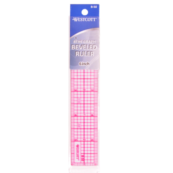 6" Beveled Ruler Tools Westcott