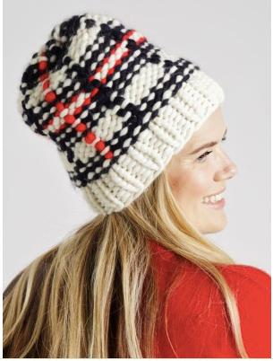 Wool & the Gang Tartan Zion Lion Hat Knitting Pattern Pattern Wool and the Gang